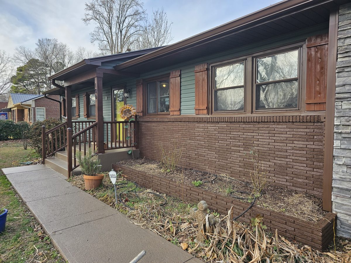 Freshly painted home exterior